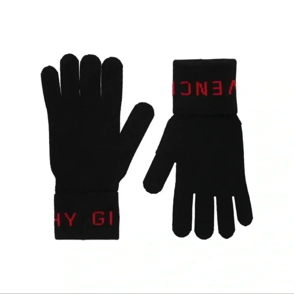 Givenchy Wool Logo Gloves - Picture 4 of 4